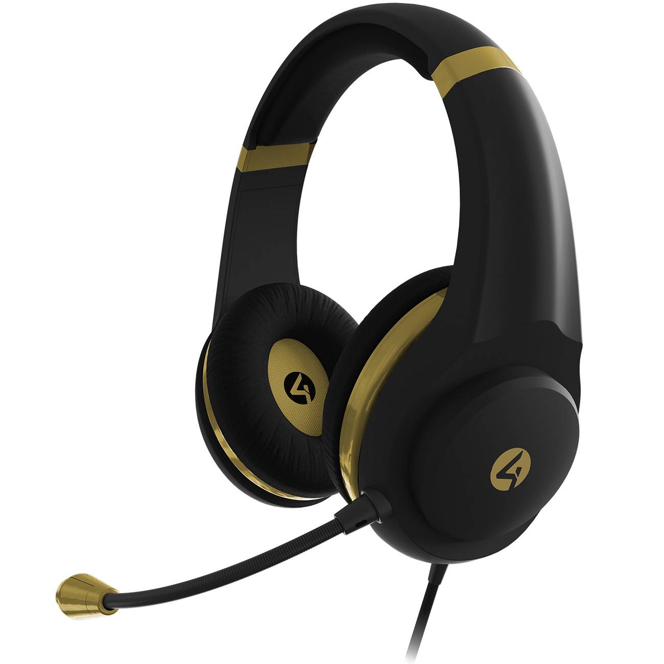 Auriculares para juegos 4Gamers XP-GOLDR-BLK-4G (Color Negro-Dorado) - Auriculares para juegos 4Gamers XP-GOLDR-BLK-4G (Color Negro-Dorado) -